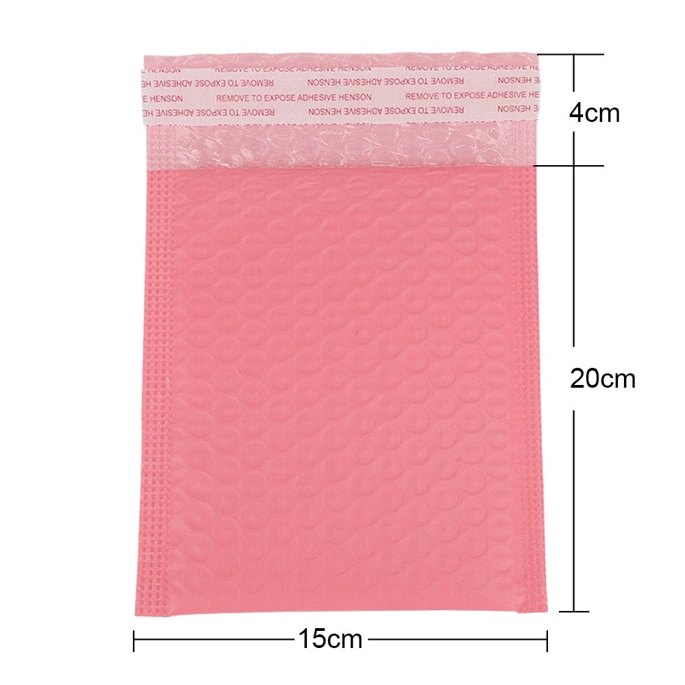 100pcs Bubble Mailers Padded Envelopes Pearl film Gift Present Mail Envelope Bag For Book Magazine Lined Mailer Self Seal Pink - ESSENTIALS365