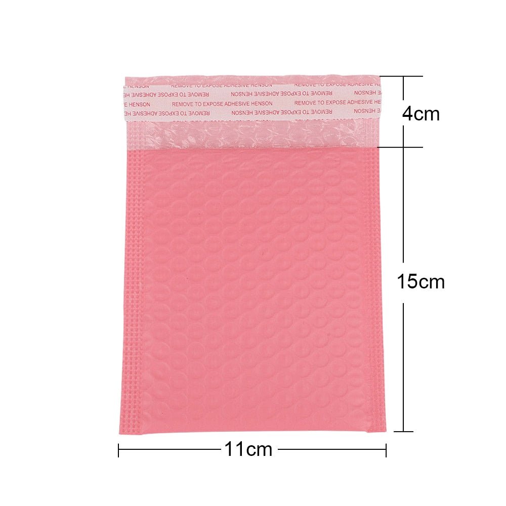 100pcs Bubble Mailers Padded Envelopes Pearl film Gift Present Mail Envelope Bag For Book Magazine Lined Mailer Self Seal Pink - ESSENTIALS365