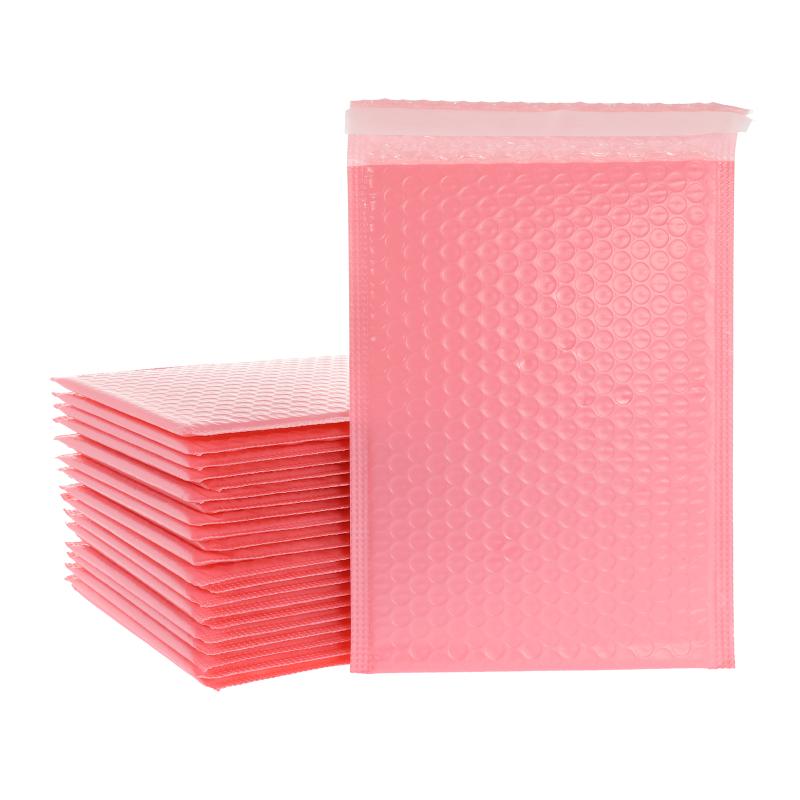 100pcs Bubble Mailers Padded Envelopes Pearl film Gift Present Mail Envelope Bag For Book Magazine Lined Mailer Self Seal Pink - ESSENTIALS365