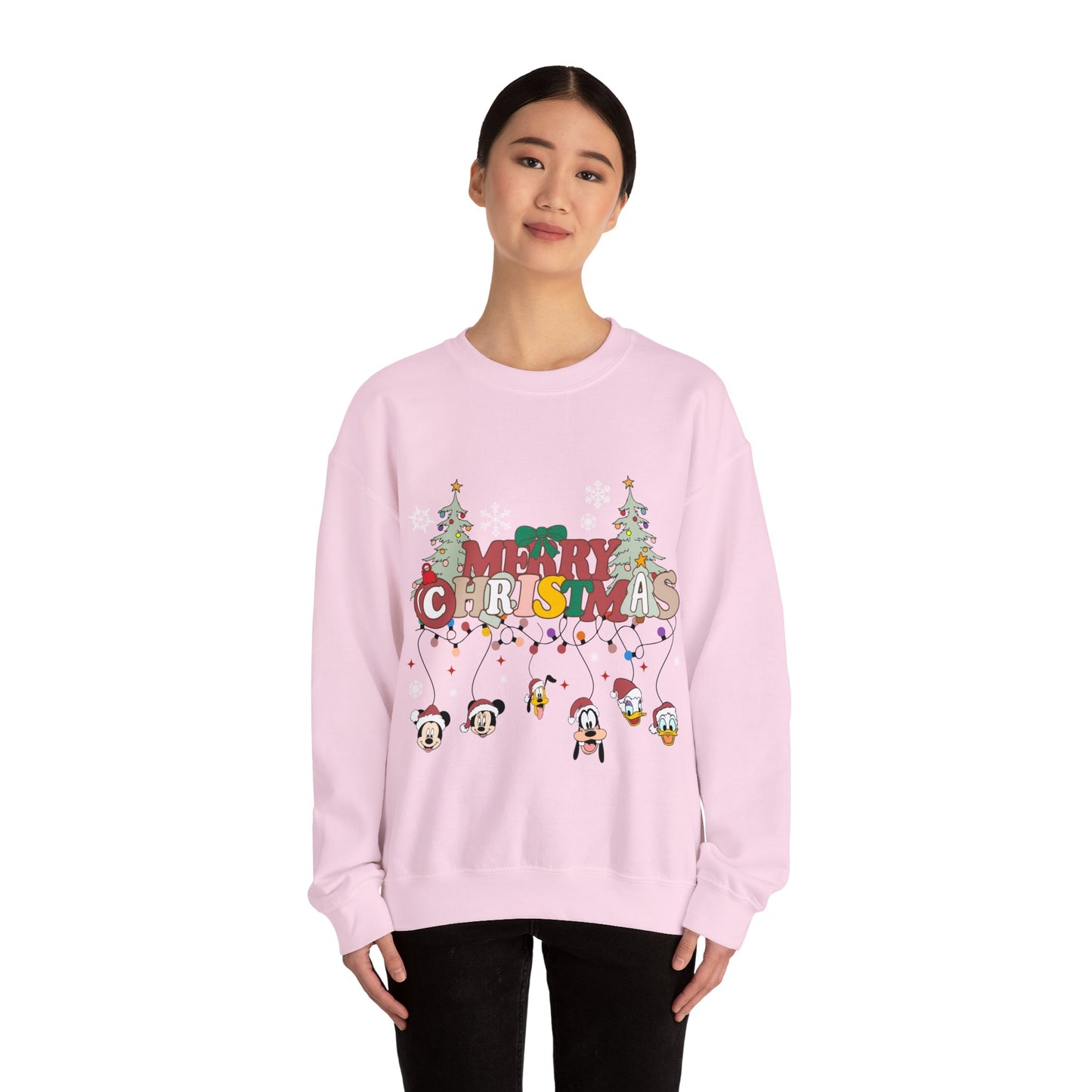 Mickey Merry Christmas Unisex Heavy Blend™ Crewneck Sweatshirt