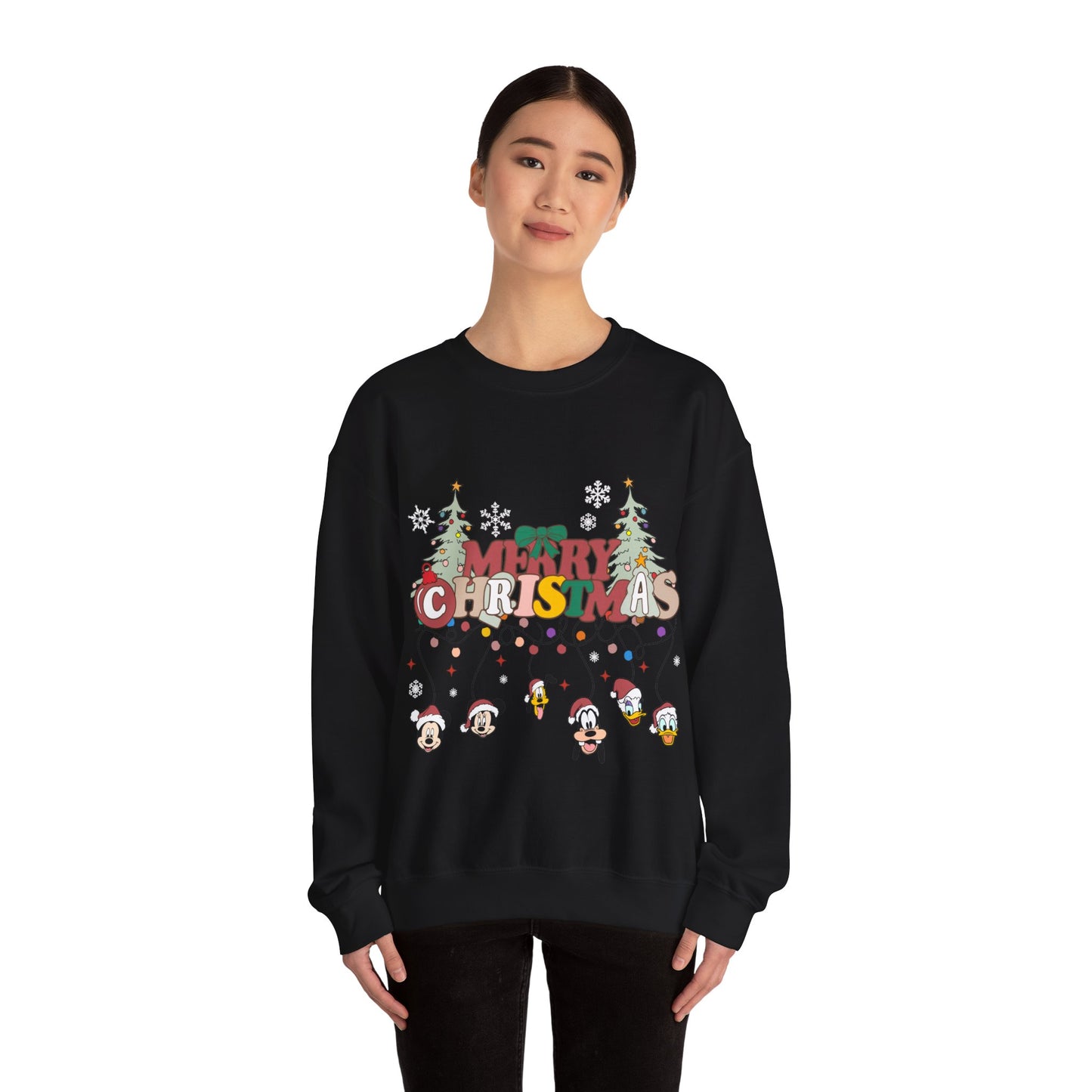 Mickey Merry Christmas Unisex Heavy Blend™ Crewneck Sweatshirt