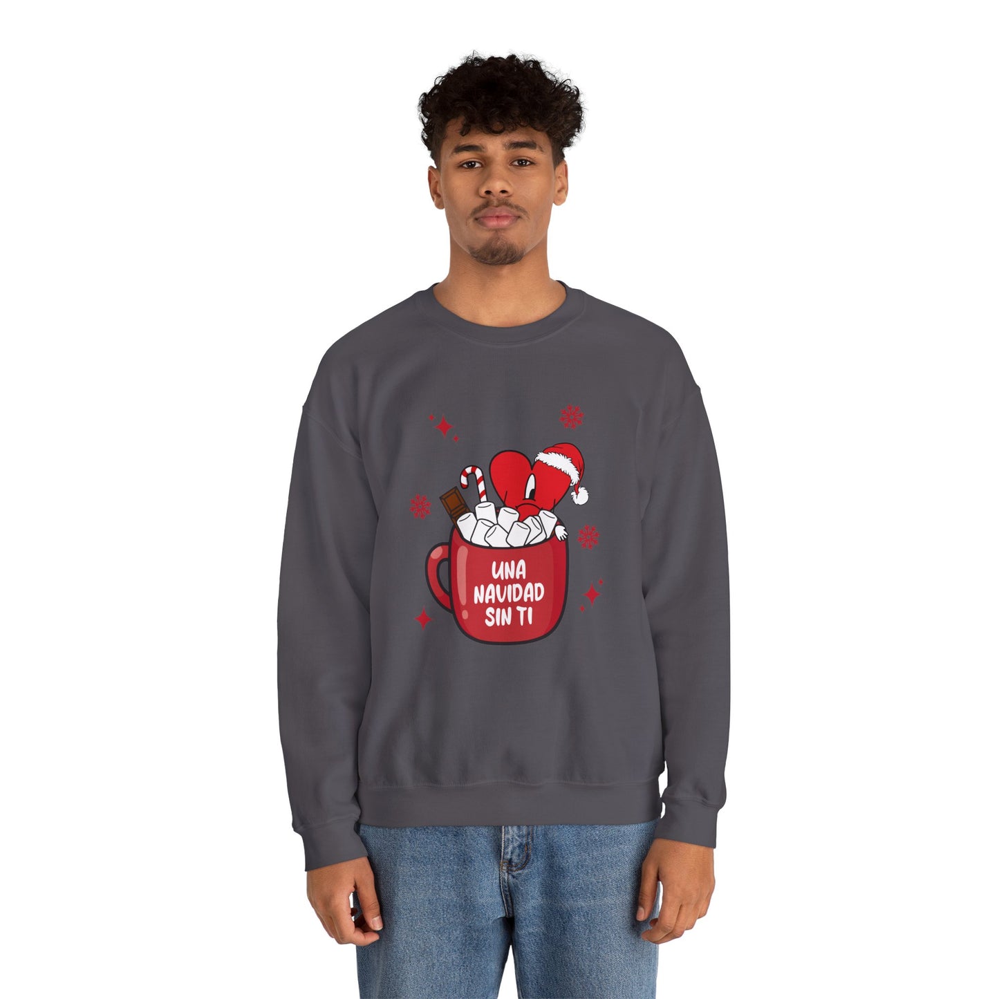 Bad Bunny Christmas Sweatshirt, Retro Vintage Bad Bunny Shirt, Una Navidad Sin Ti Sweatshirt, Pop Music lover Gift,Bad Bunny Xmas Gifts Tees