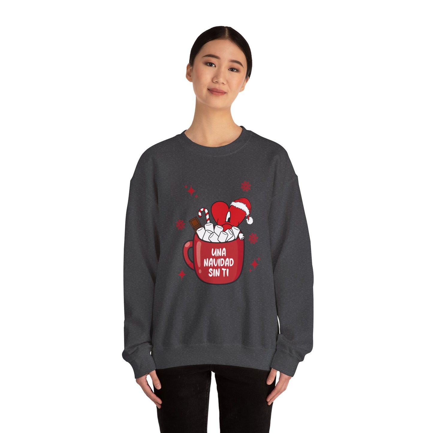 Bad Bunny Christmas Sweatshirt, Retro Vintage Bad Bunny Shirt, Una Navidad Sin Ti Sweatshirt, Pop Music lover Gift,Bad Bunny Xmas Gifts Tees