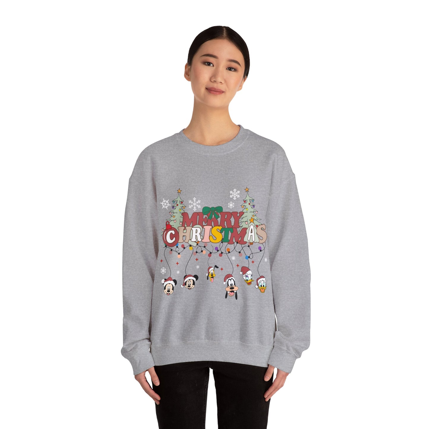 Mickey Merry Christmas Unisex Heavy Blend™ Crewneck Sweatshirt