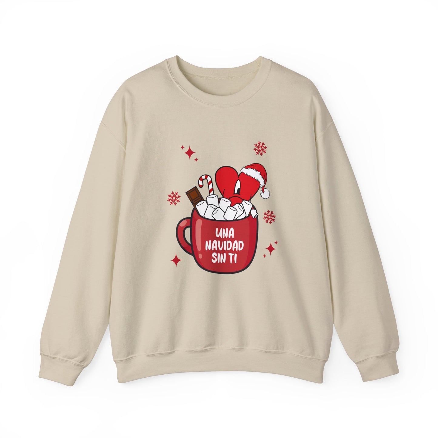 Bad Bunny Christmas Sweatshirt, Retro Vintage Bad Bunny Shirt, Una Navidad Sin Ti Sweatshirt, Pop Music lover Gift,Bad Bunny Xmas Gifts Tees