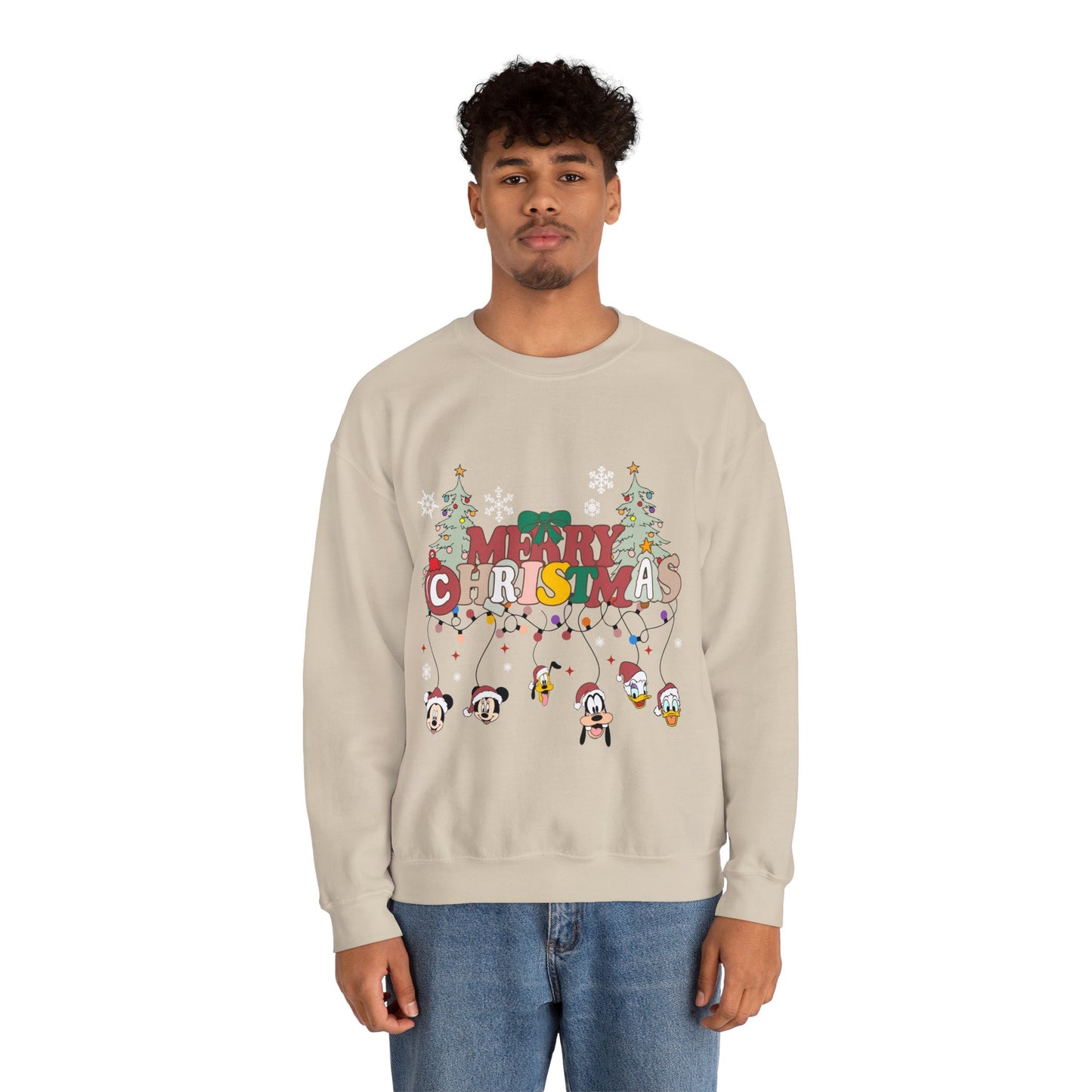 Mickey Merry Christmas Unisex Heavy Blend™ Crewneck Sweatshirt