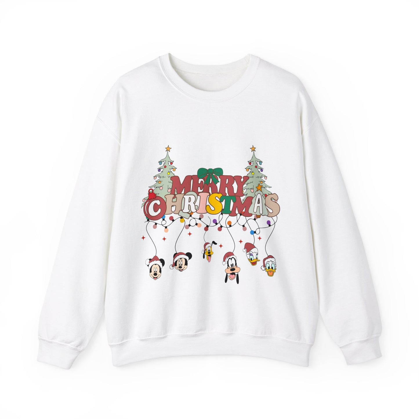 Mickey Merry Christmas Unisex Heavy Blend™ Crewneck Sweatshirt