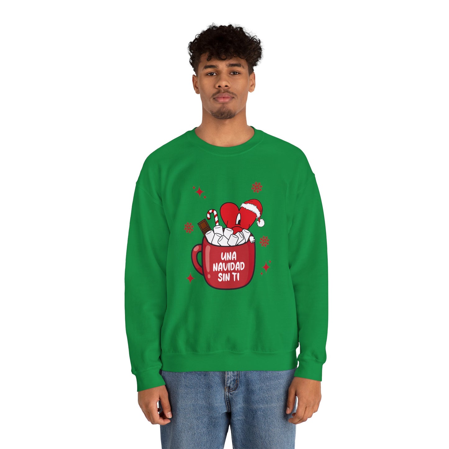 Bad Bunny Christmas Sweatshirt, Retro Vintage Bad Bunny Shirt, Una Navidad Sin Ti Sweatshirt, Pop Music lover Gift,Bad Bunny Xmas Gifts Tees