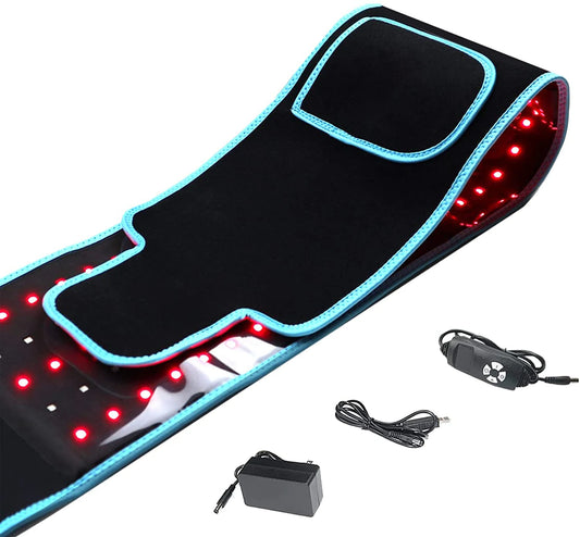 Advanced Red Light Therapy Belt - 660nm:850nm Red+Infrared LED, 105pcs 5050 SMD LED - Pain Relief, Fat Reduction, Body Contouring