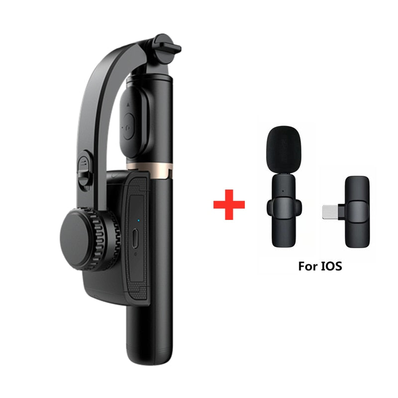 Stabilizer Selfie Stick Foldable Wireless Tripod with Bluetooth Shutter Monopod for IOS, Android