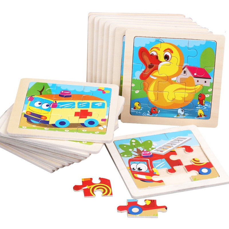 Small Size Kids Toys Wooden 3D Puzzle - ESSENTIALS365