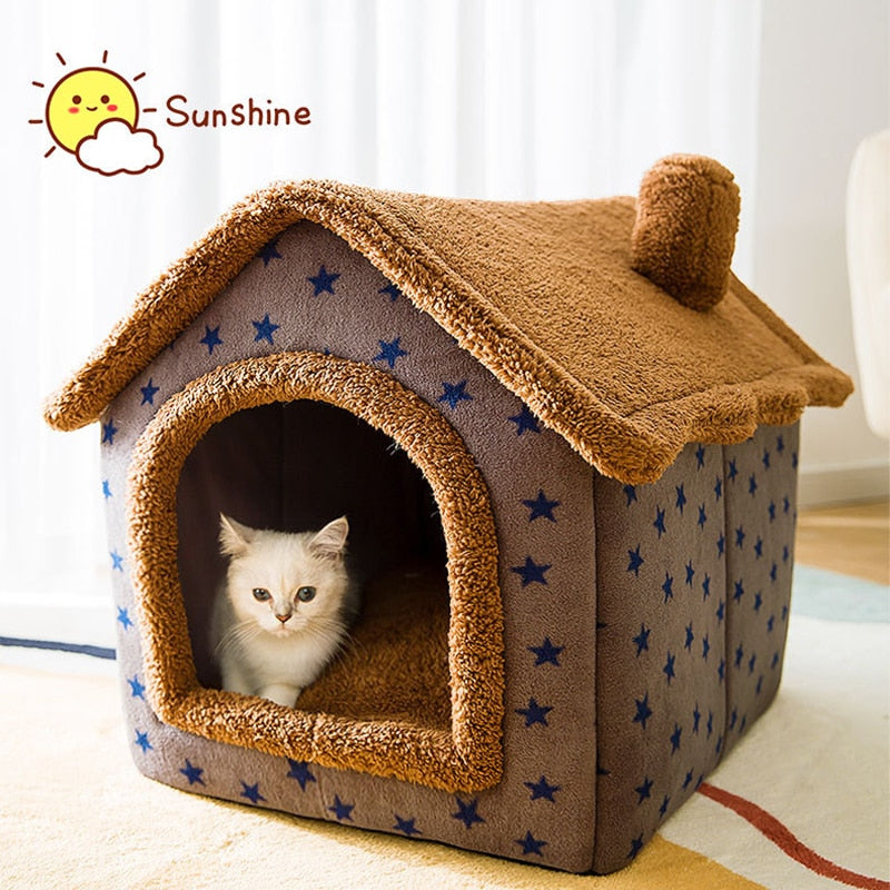 Foldable Deep Sleep Pet Cat House - ESSENTIALS365