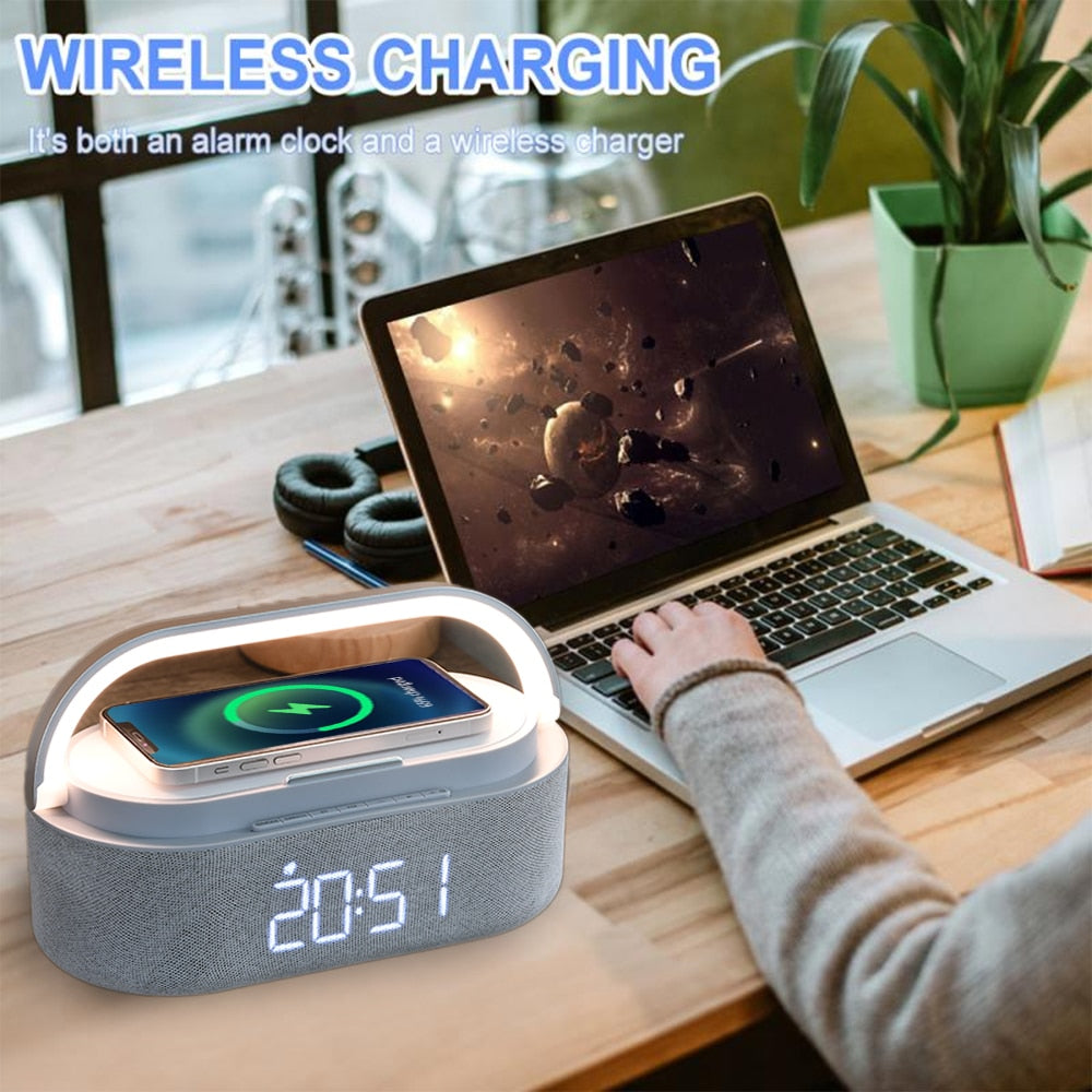 Wireless Charging Pad Alarm Clock - ESSENTIALS365