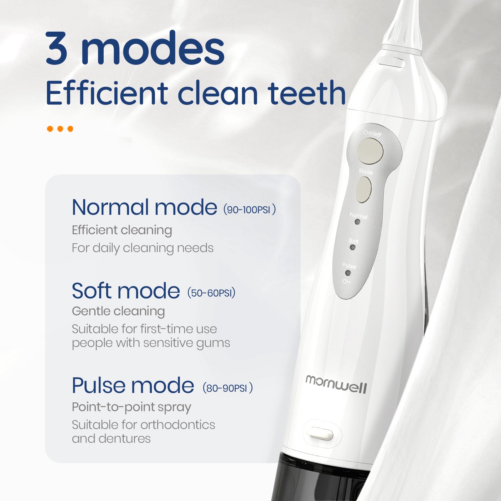 Oral Irrigator Water Flosser Portable Dental Water Jet 300ML - ESSENTIALS365