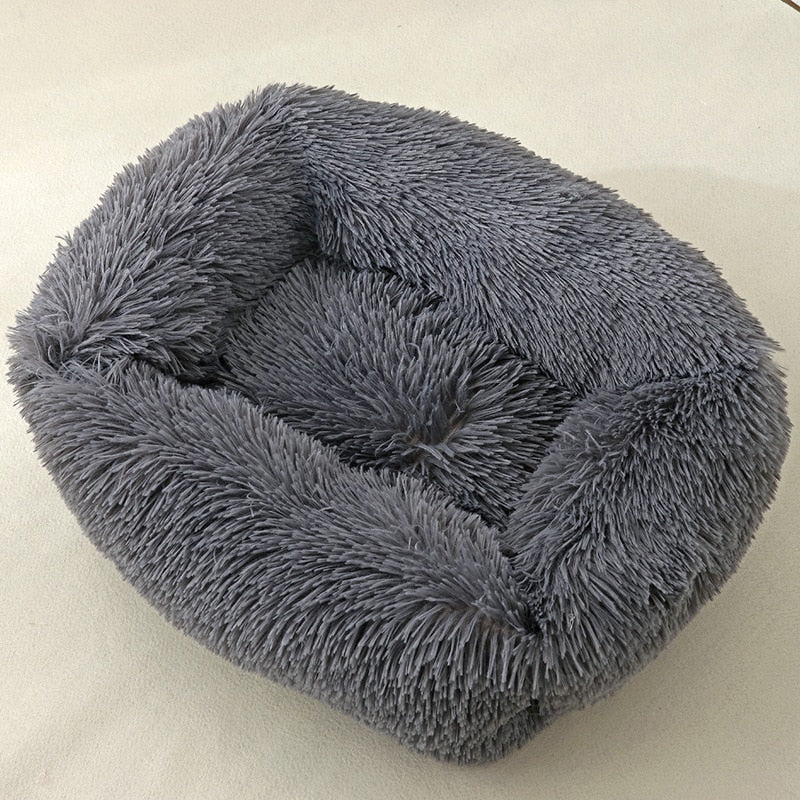 Plush Cat Bed House Warm Soft Square Cats Nest Winter Pet Cushion Mats For Small Dogs Cats Pet Basket Puppy Kennel Pets Supplies - ESSENTIALS365