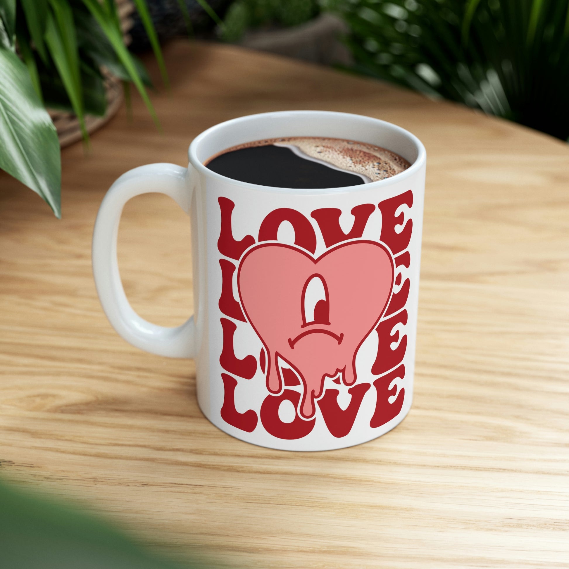 Bad Bunny Valentine LOVE Ceramic Mug 11oz - ESSENTIALS365