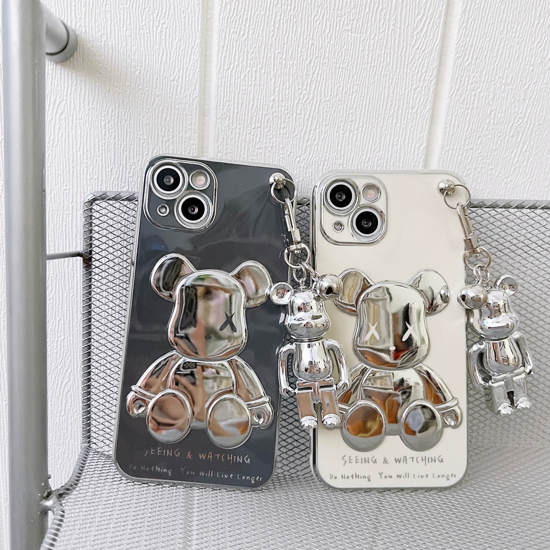 3D Bear Chain Phone Case for iPhones - ESSENTIALS365