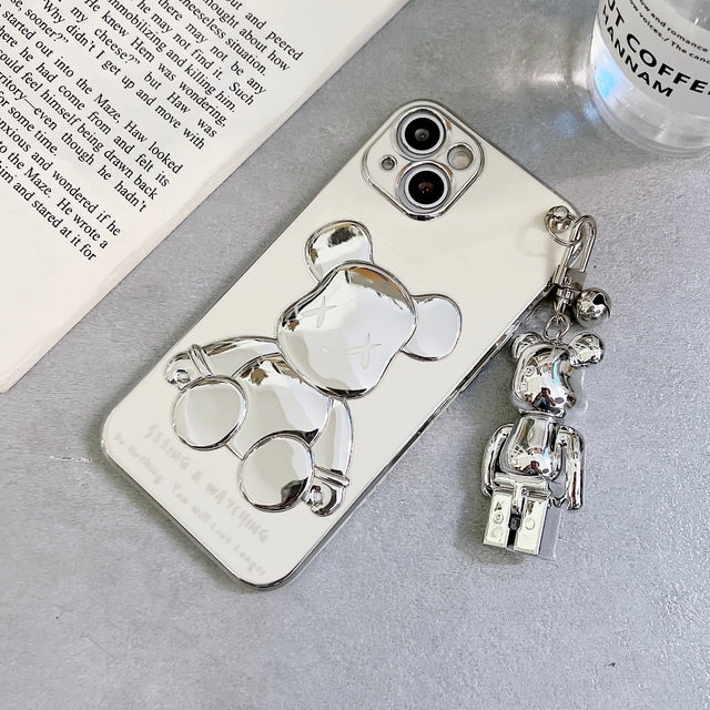 3D Bear Chain Phone Case for iPhones - ESSENTIALS365