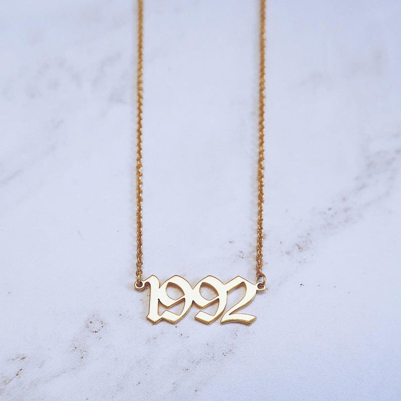 Personalized Wedding Date Necklace Anniversary Jewelry - ESSENTIALS365