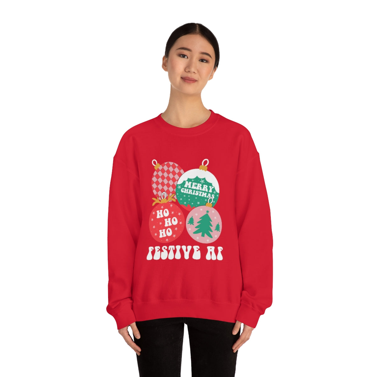 Christmas Sweatshirt, Christmas Sweater, Christmas Crewneck, Christmas Tree Sweatshirt, Holiday Sweaters, Winter SweatshirtUnisex Heavy Blend™ Crewneck Sweatshirt - ESSENTIALS365