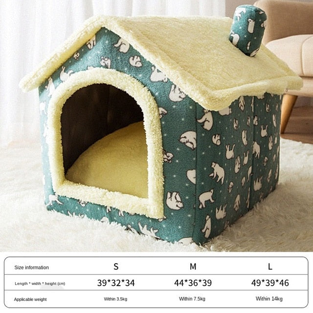 Foldable Deep Sleep Pet Cat House - ESSENTIALS365