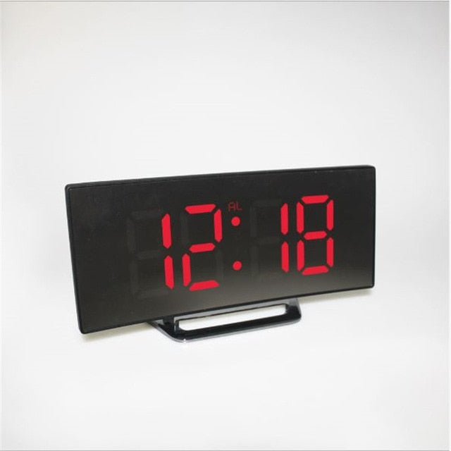 Digital LED Display Alarm Clock with 2 USB Output Ports - ESSENTIALS365