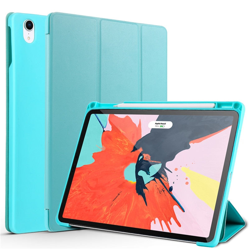 Cover Trifold Stand Case with Pencil Holder Cover for iPad Pro11 tablet case - ESSENTIALS365