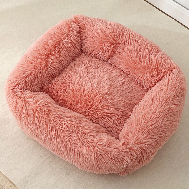 Plush Cat Bed House Warm Soft Square Cats Nest Winter Pet Cushion Mats For Small Dogs Cats Pet Basket Puppy Kennel Pets Supplies - ESSENTIALS365