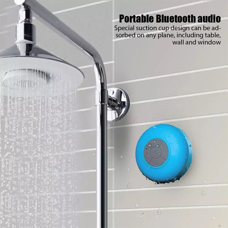 Mini Bluetooth Speaker Portable Waterproof Wireless Handsfree Speakers for Showers Bathroom Sucker Bluetooth Speaker Sound Box - ESSENTIALS365