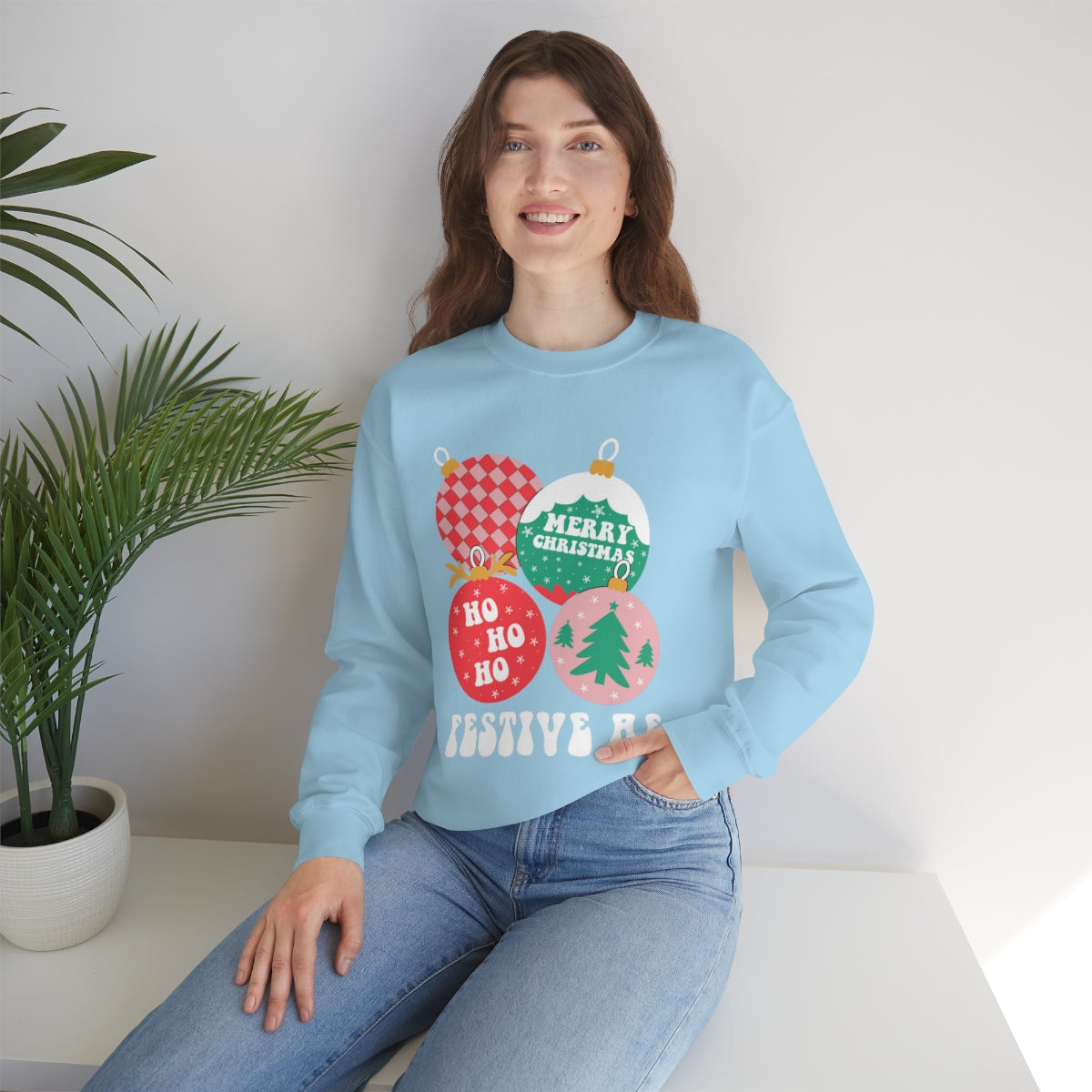 Christmas Sweatshirt, Christmas Sweater, Christmas Crewneck, Christmas Tree Sweatshirt, Holiday Sweaters, Winter SweatshirtUnisex Heavy Blend™ Crewneck Sweatshirt - ESSENTIALS365