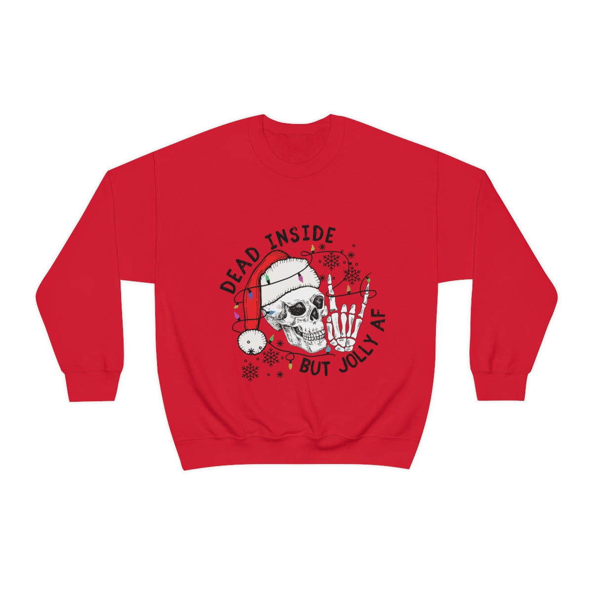 Dead Inside But Jolly AF Unisex Heavy Blend™ Crewneck Sweatshirt - ESSENTIALS365