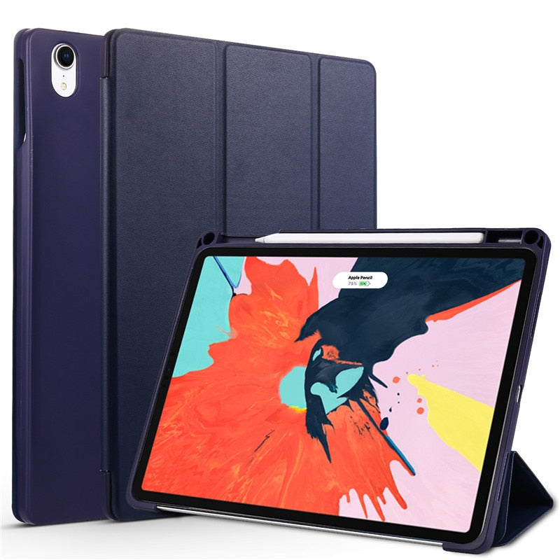 Cover Trifold Stand Case with Pencil Holder Cover for iPad Pro11 tablet case - ESSENTIALS365