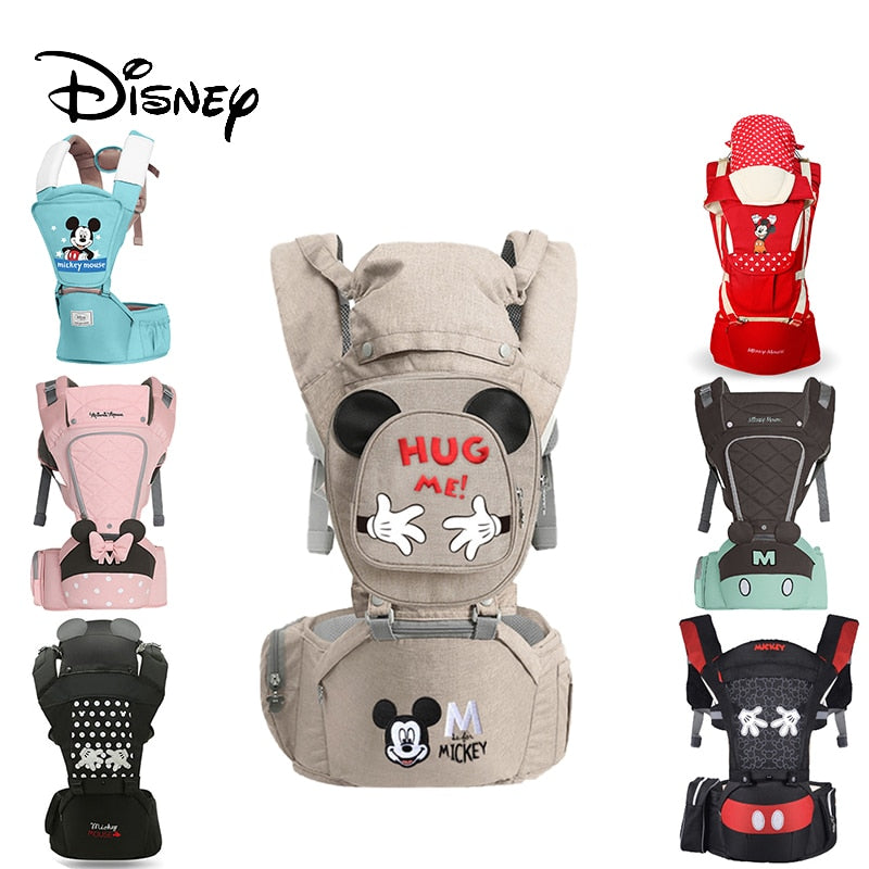 Disney Ergonomic Baby Carrier Infant Kid Baby Hipseat Sling Front Facing Kangaroo Minnie Baby Wrap Carrier For Baby Travel - ESSENTIALS365