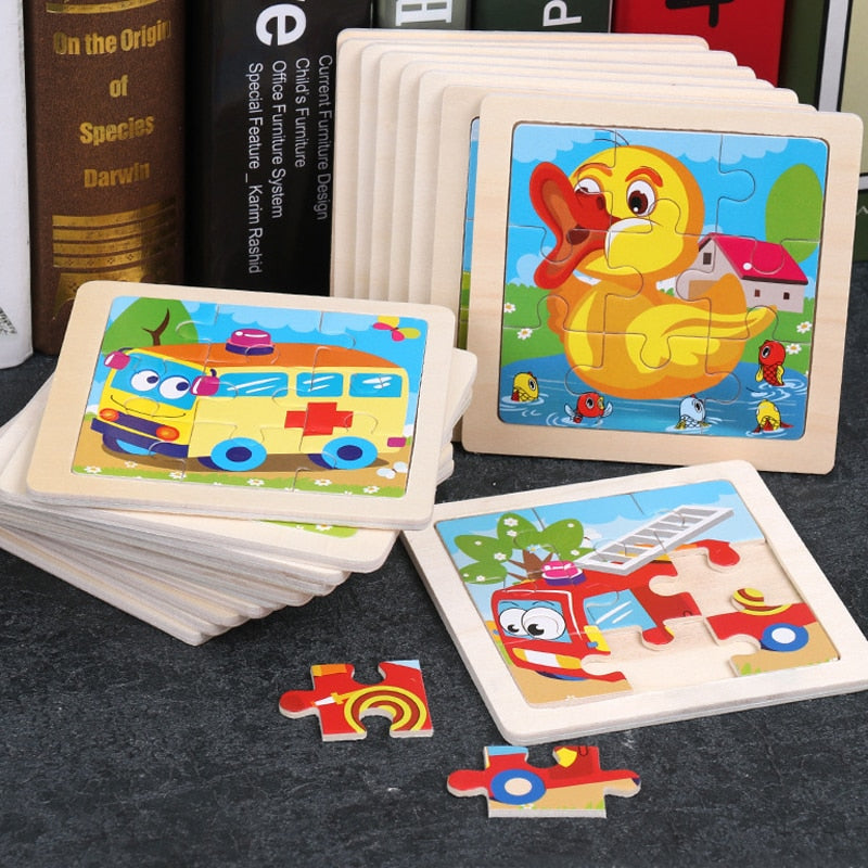 Small Size Kids Toys Wooden 3D Puzzle - ESSENTIALS365