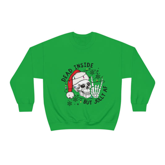 Dead Inside But Jolly AF Unisex Heavy Blend™ Crewneck Sweatshirt - ESSENTIALS365