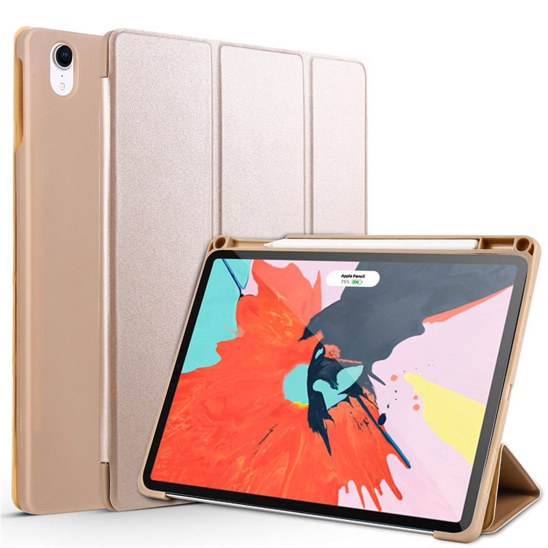 Cover Trifold Stand Case with Pencil Holder Cover for iPad Pro11 tablet case - ESSENTIALS365