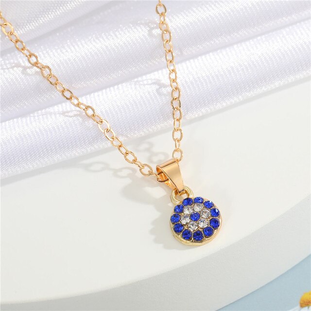 Crystal Turkish Evil Eye Necklace - ESSENTIALS365