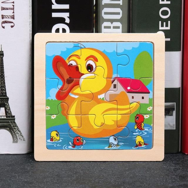 Small Size Kids Toys Wooden 3D Puzzle - ESSENTIALS365