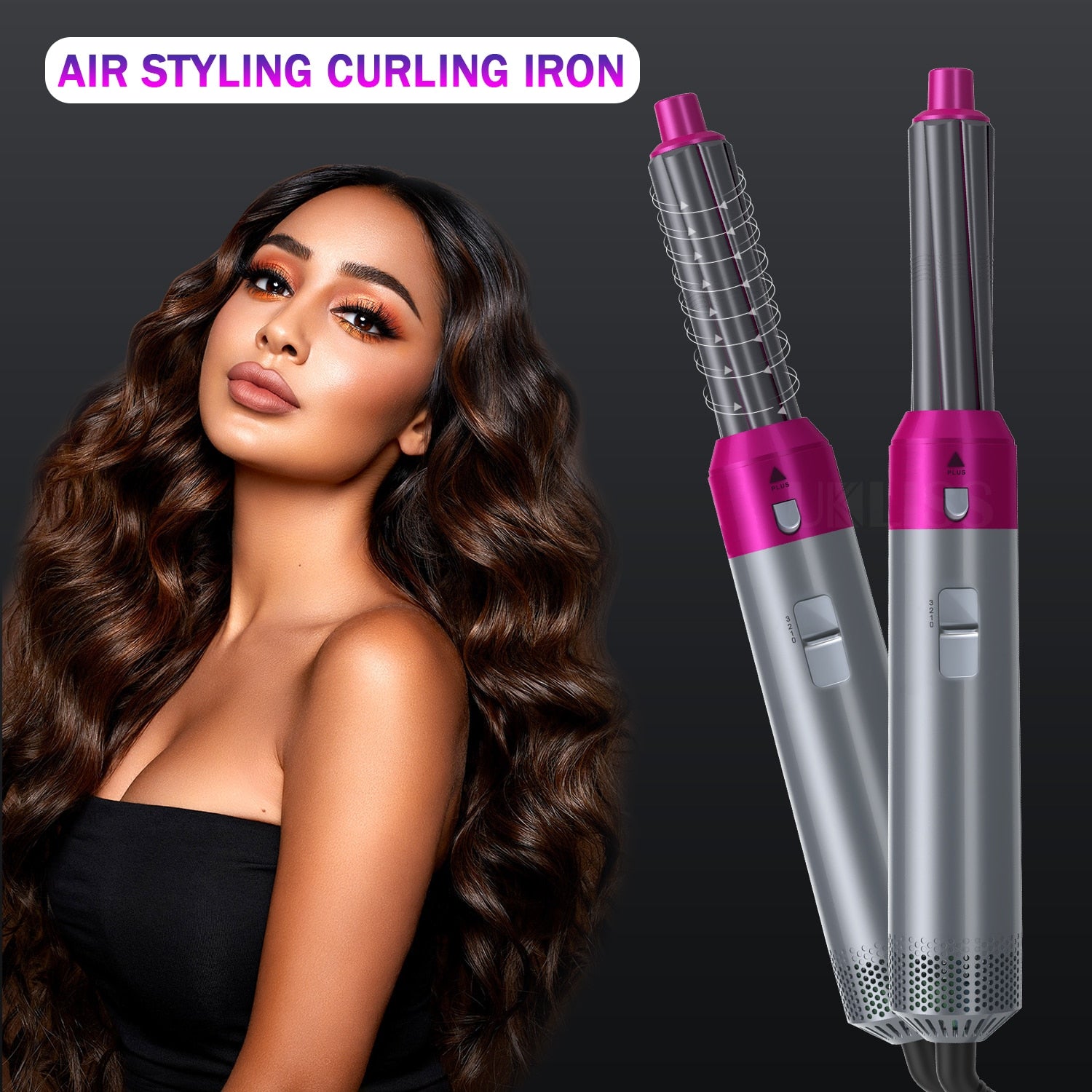 Multi Functional 5In1 Hair Dryer Comb Hair Curling Straightening Hair - ESSENTIALS365