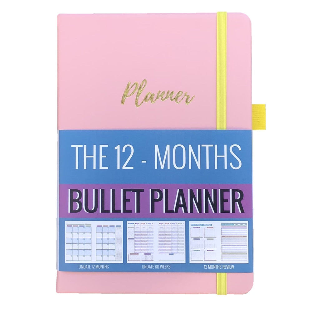 Agenda 2023 Daily Planner Life Goal Setting Undated Weekly Monthly Year Calendar Organizer Notebook - Fitness Yoga Habit - ESSENTIALS365