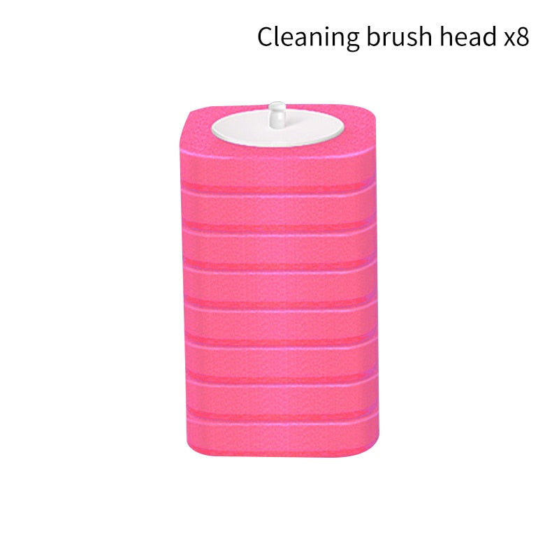 Disposable Toilet Brush with Cleaning Liquid Wall-Mounted Cleaning Tool for Bathroom