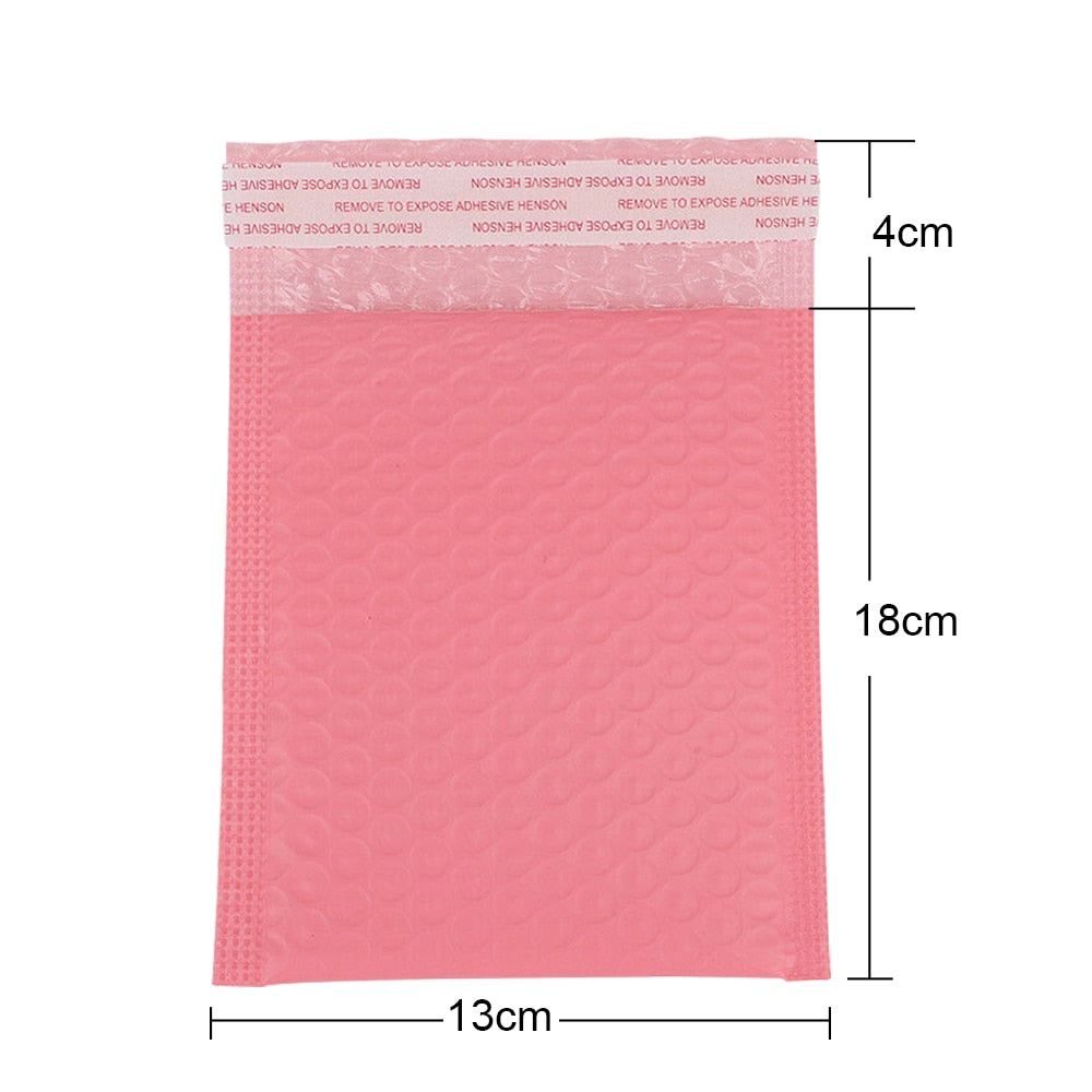 100pcs Bubble Mailers Padded Envelopes Pearl film Gift Present Mail Envelope Bag For Book Magazine Lined Mailer Self Seal Pink - ESSENTIALS365