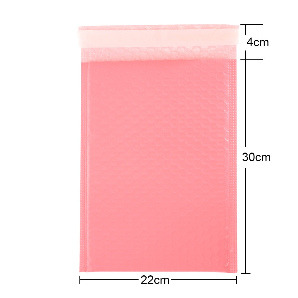 100pcs Bubble Mailers Padded Envelopes Pearl film Gift Present Mail Envelope Bag For Book Magazine Lined Mailer Self Seal Pink - ESSENTIALS365