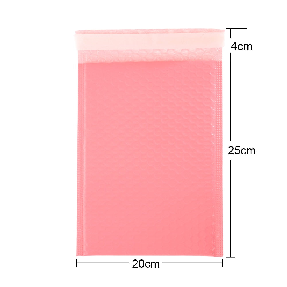 100pcs Bubble Mailers Padded Envelopes Pearl film Gift Present Mail Envelope Bag For Book Magazine Lined Mailer Self Seal Pink - ESSENTIALS365