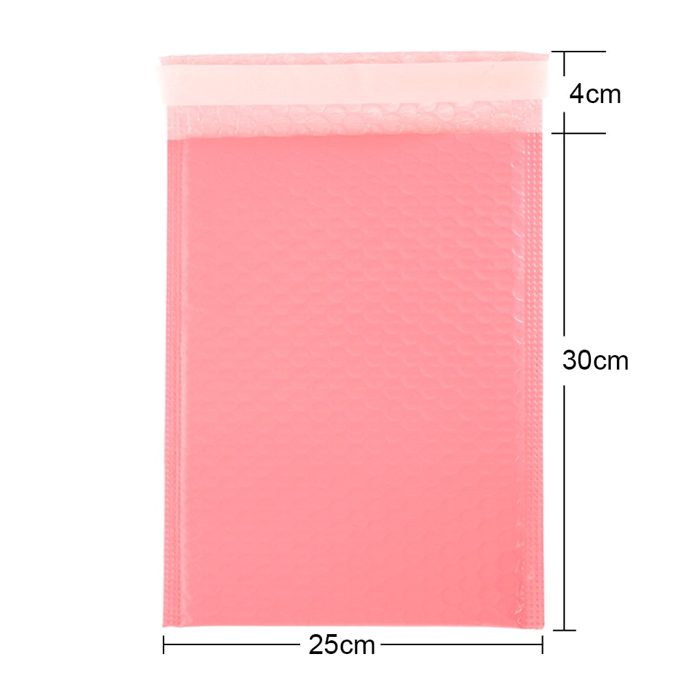 100pcs Bubble Mailers Padded Envelopes Pearl film Gift Present Mail Envelope Bag For Book Magazine Lined Mailer Self Seal Pink - ESSENTIALS365