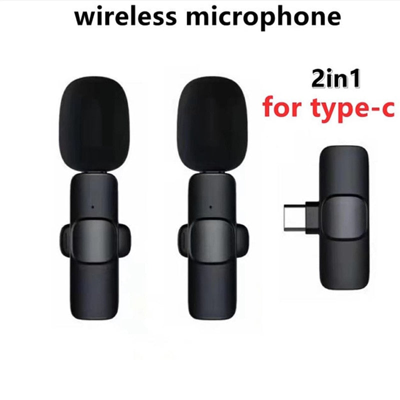 Professional Wireless Lavalier Lapel Microphone for iPhone, iPad - Cordless Omnidirectional Condenser Recording Mic for Interview Video Podcast Vlog YouTube - ESSENTIALS365