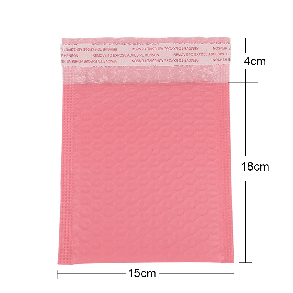 100pcs Bubble Mailers Padded Envelopes Pearl film Gift Present Mail Envelope Bag For Book Magazine Lined Mailer Self Seal Pink - ESSENTIALS365