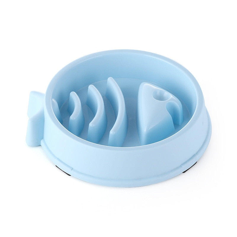 Pet Cat Dog Slow Food Bowl Fat Help Healthy Round Anti-choking Thickened And Non-slip Multiple Colors Shapes - ESSENTIALS365