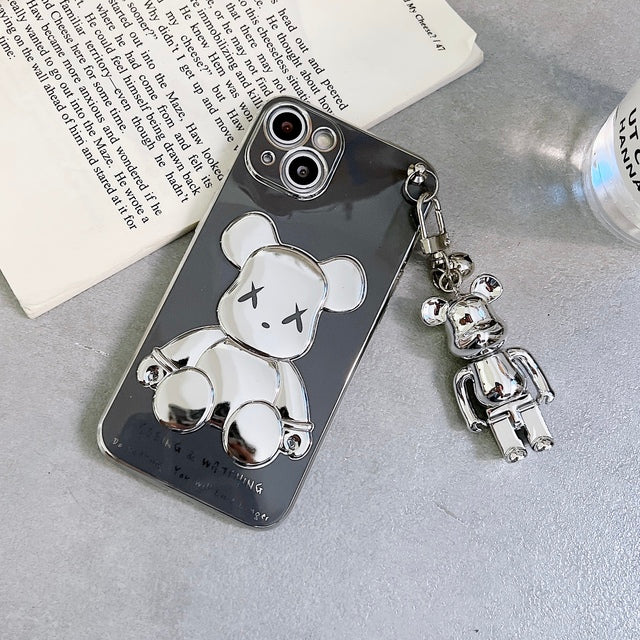 3D Bear Chain Phone Case for iPhones - ESSENTIALS365