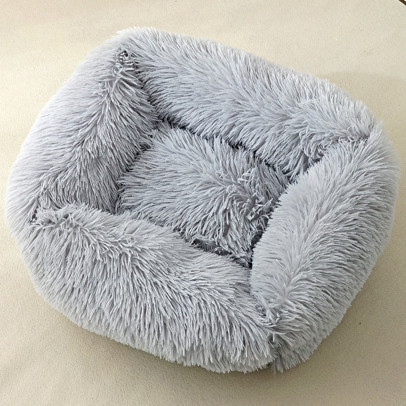 Plush Cat Bed House Warm Soft Square Cats Nest Winter Pet Cushion Mats For Small Dogs Cats Pet Basket Puppy Kennel Pets Supplies - ESSENTIALS365